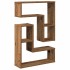 Estantes cubo de pared 2 uds madera envejecida 50x15x50