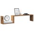 Estante de pared 2 uds madera ingeniería envejecida