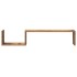 Estante de pared 2 uds madera ingeniería envejecida