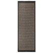 Alfombra de exterior de tejido plano marrón oscuro 80x250 cm