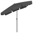 Sombrilla de playa gris antracita 200x125