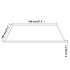 Tablero mesa de cristal templado cuadrado 700x700