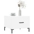 Mesa de centro madera de ingeniería blanca 50x50x40
