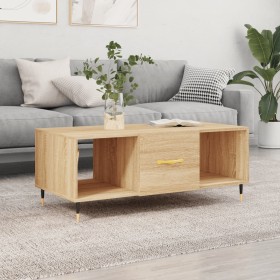 Mesa de centro madera contrachapada roble Sonoma 102x50x40