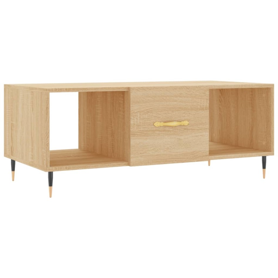 Mesa de centro madera contrachapada roble Sonoma 102x50x40