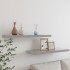 Estante flotante pared 2 uds MDF gris hormigón 80x23,5x3,8