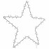 Luces de Navidad Silueta de Estrella 50 LEDs blanco