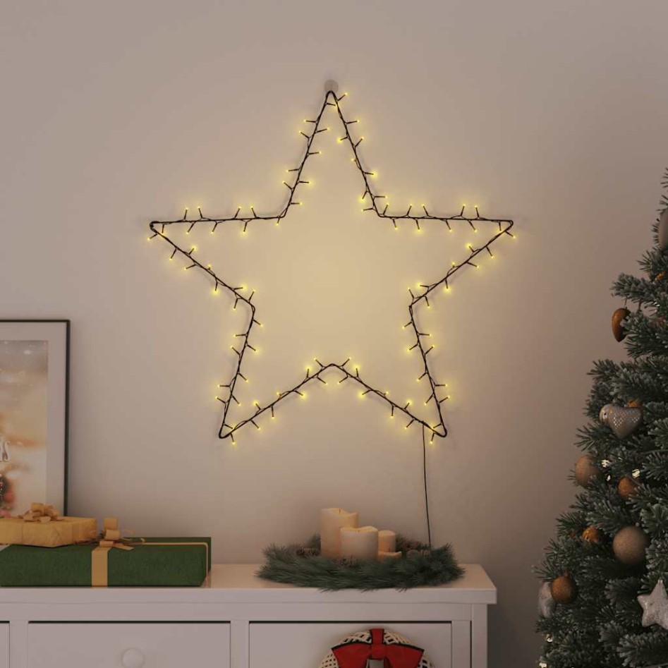 Luces de Navidad Silueta de Estrella 50 LEDs blanco