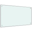 Protección salpicaduras cocina vidrio templado blanco 90x50 cm