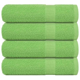 Toallas de Baño 4 uds Verde Manzana 100x150 cm 360