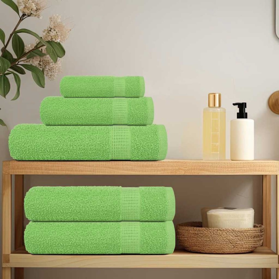 Toallas de Baño 4 uds Verde Manzana 100x150 cm 360