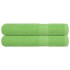 Toallas 2 uds verde manzana 100x200 cm 360