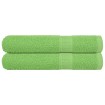 Toallas 2 uds verde manzana 100x200 cm 360 gsm
