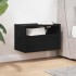 Mesita de noche de pared negra 45x26x28,5