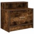 Mesilla de noche con cajón roble ahumado 51x31x47