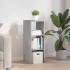 Librería apilable madera contrachapada gris cemento 30x30x80
