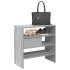 Zapateros 2 uds apilables gris sonoma 60x30x30,5