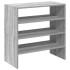 Zapateros 2 uds apilables gris sonoma 60x30x30,5