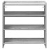 Mueble zapatero madera contrachapada gris sonoma 60x25x62