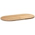 Tablero de mesa ovalado madera maciza de roble 80x40x2