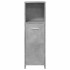 Armario de baño madera contrachapada gris 30x30x95