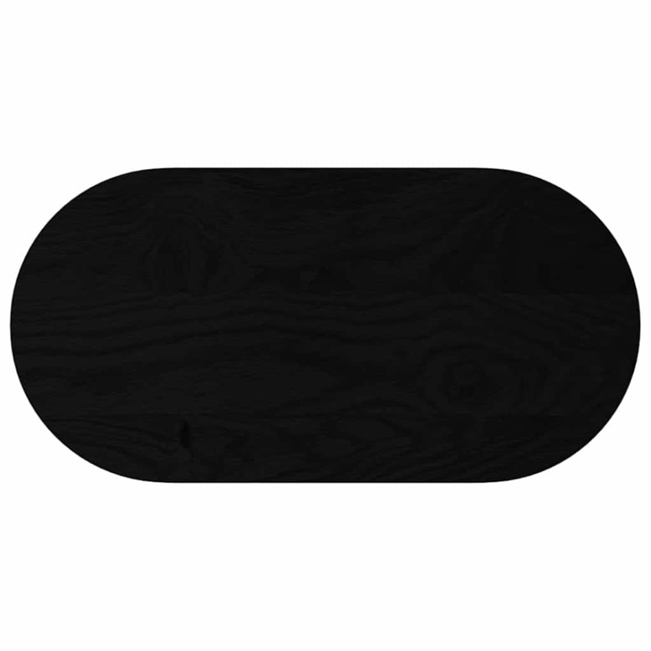 Tablero de mesa ovalado madera maciza de roble 80x40x2