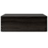 Caja de madera con tapa madera maciza de pino negra 40x30x13