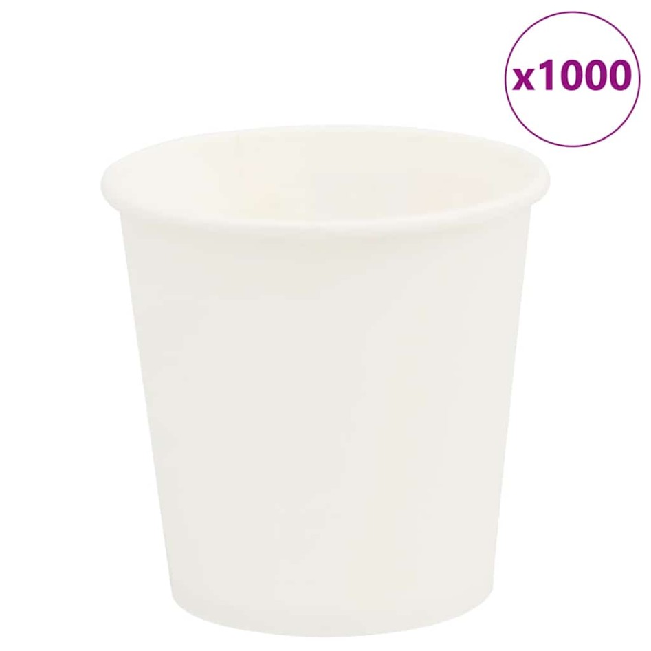 Tazas de café de papel 1000 uds 4oz 100ml