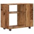 Mesa auxiliar de madera contrachapada envejecida 70x35x55