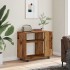 Mesa auxiliar de madera contrachapada envejecida 70x35x55
