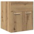Mueble de lavabo de baño madera roble artisan 41x38,5x46