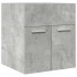 Mueble de lavabo madera ingeniería gris hormigón 41x38,5x46