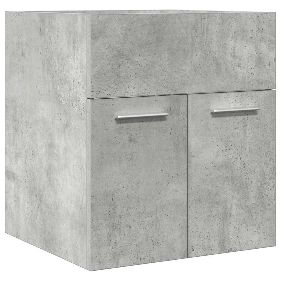 Mueble de lavabo madera ingeniería gris hormigón 41x38,5x46
