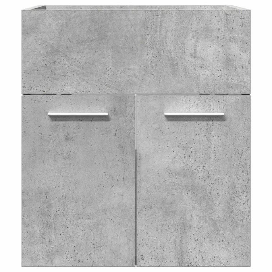 Mueble de lavabo madera ingeniería gris hormigón 41x38,5x46