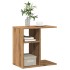 Mesa auxiliar de madera contrachapada roble artisan 50x30x50