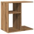 Mesa auxiliar de madera contrachapada roble artisan 50x30x50