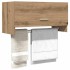 Armario de madera de ingeniería roble artesanal 70x32,5x35