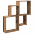 Estante de pared madera ingeniería envejecida 80x15x78,5