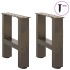 Patas para mesa de centro de acero natural 2 uds 30x(30-31)
