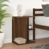 Mesita de noche madera de ingeniería marrón roble 46,5x29x61