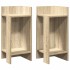 Mesas auxiliares 2 uds con estante roble sonoma 25,5x27x60