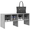 Zapatero apilable gris sonoma 89,5x30x40 cm