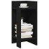Mesas auxiliares 2 uds con estante negro 25,5x27x60
