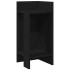 Mesas auxiliares 2 uds con estante negro 25,5x27x60