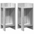 Mesas auxiliares 2 uds con estante gris sonoma 25,5x27x60