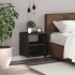 Mesita de noche de pared negra 40x31x39,5