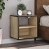 Mesita de noche de pared color roble ahumado 40x31x39,5