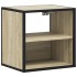 Mesita de noche de pared color roble ahumado 40x31x39,5