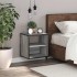 Mesita de noche de pared gris sonoma 40x31x39,5