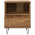 Mesita de noche madera ingeniería madera envejecida 40x35x50